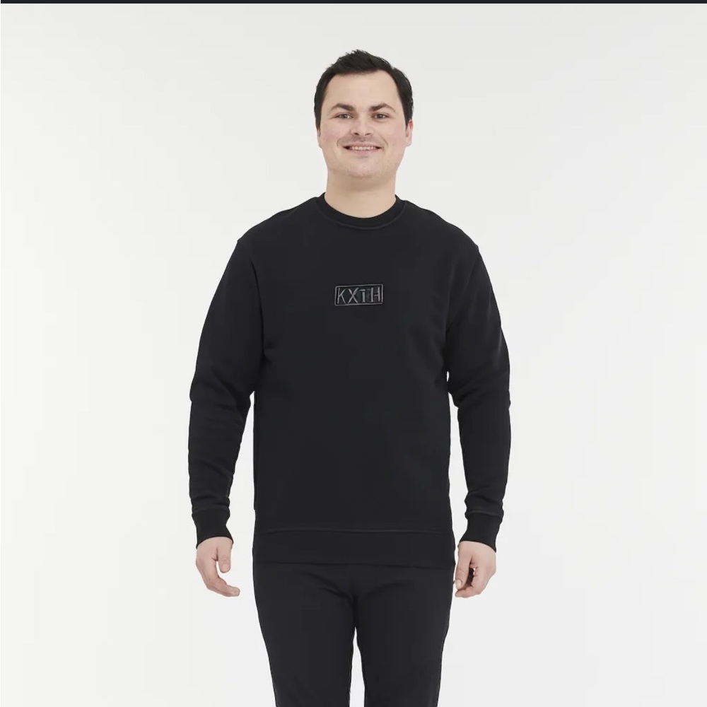 Kith Men's Cyber Monday Dark Gray Black Crewneck Sweatshirt Top XS